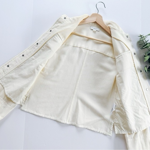 Vince Textured Shirt Jacket Bone - Picture 3 of 8